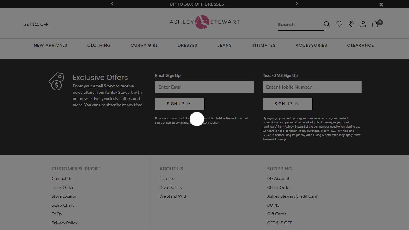 My AshleyStewart Account Login