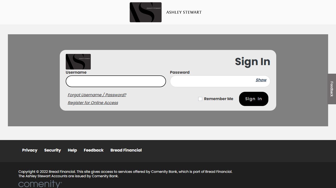 Manage your account - Bread Financial